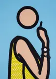 Ruth with Cigarette 2 by Julian Opie, print, sold Dec 2024