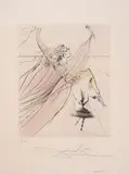 Terpsichore by Salvador Dalí, Etching with hand-colouring, sold Dec 2024