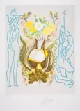 Renaissance by Salvador Dalí, Lithograph printed in colours hand-finished with watercolour, sold Dec 2024