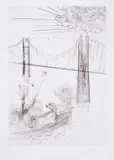 Golden Gate Bridge by Salvador Dalí, Etching, offered Dec 2024