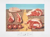 Les Entre-plats sodomisés by Salvador Dalí, etching, sold Dec 2024