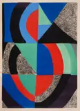 Grande icône by Sonia Delauney, Etching with aquatint printed in colours, sold Dec 2024