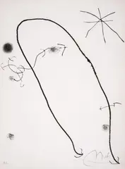 Untitled from by Joan Miró, Etching, sold Dec 2024