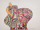 Nana - Pomme de Terre by Niki de Saint Phalle, Lithograph printed in colours, sold Dec 2024
