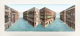 Grand Canals by Patrick Hughes, pencil, sold Dec 2024