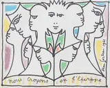 Les crayons de l by Jean Cocteau, lithograph, sold Mar 2025