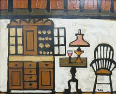 Impasto by Colin Ruffell, oil on board, sold Mar 2025