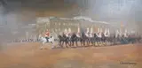 Changing the Guard by R. Standish Sweeney, oil on canvas, sold Mar 2025
