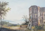 Bay of Naples by Maria Lushington, watercolour, sold Mar 2025