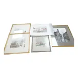 A collection of watercolours and prints to include ‘St by R. Standish Sweeney, watercolor, offered Mar 2025