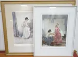 Women in interiors by William Russell Flint, pencil, offered Mar 2025