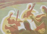 Limited edition linocut? by Klaus Meyer, linocut, offered Mar 2025