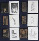 Twelve woodblocks by Frederick Carter, print (other), sold Mar 2025