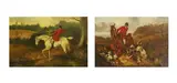 Hunting scenesoil by John Alfred Wheeler, oil on canvas, sold Mar 2025