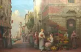 Italian fruit selleroil by Arthur Trevor Haddon, oil on canvas, sold Mar 2025