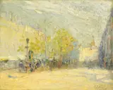Untitled by Élie Anatole Pavil, oil on canvas, sold Mar 2025