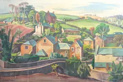 Untitled by Adrian Allinson, oil on canvas, sold Mar 2025