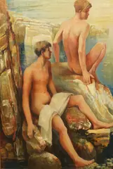 Untitled by Edward Bouverie Hoyton, Oil on canvas relined, sold Mar 2025