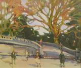 Montmartre, Paris by Ken Moroney, oil on board, sold Mar 2025