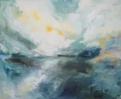 Untitled by Alice Scrutton, oil on canvas, sold Mar 2025