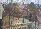 Cherry Blossom circa 1960 by Carel Weight, 2000, oil on board, sold Mar 2025