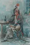 Untitled by Maurice Henri Orange Granville, watercolour, sold Mar 2025