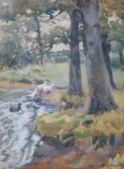 Oct. Day 13 by Charles Walter Simpson, watercolour, sold Mar 2025