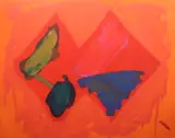 Fly Awayetching with aquatint and carborundum printed in by John Hoyland, etching, sold Mar 2025