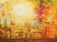 Waddesdon by John Piper, pencil, sold Mar 2025