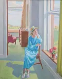 Daydreaming by Robert Taylor Carson Hrua, oil on canvas, offered Mar 2025
