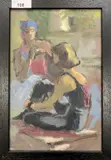 Ballerinas at rest by Roy Pettit, oil on board, offered Oct 2025