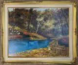 Birdwatching by Fred Yates, oil on board, sold Oct 2025