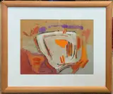 Untitled by Aubrey Williams, gouache on paper, sold Oct 2025