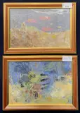 Initialed lower right by James Carlisle, watercolor, sold Oct 2025