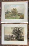 Watercolours by Henry Charles Fox, 1923, watercolor, sold Oct 2025