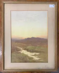 Hardland to Postbridge by Charles Edward Brittan, watercolour, sold Oct 2025