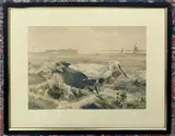 Spoonbill on the Broads by Richard Barrett Talbot Kelly, watercolour, sold Oct 2025