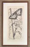 Swallowtail by J. Ironside, 2001, linocut, sold Oct 2025