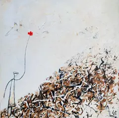 Hello from the Hill by Gilly Thomas, acrylic on canvas, sold Dec 2025