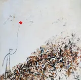Hello from the Hill by Gilly Thomas, acrylic on canvas, sold Dec 2025