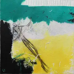 At an Angle to the World by Gilly Thomas, acrylic on canvas, sold Dec 2025