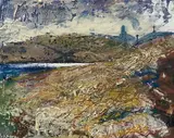 Mon landscape by Peter Kettle, oil on canvas, sold Dec 2025