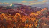 Evening Light on Craig y Forwyn (Dyffryn Dulas) by David Lloyd Griffith, 2018, oil on board, sold Dec 2025