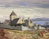 St Beuno by Mavis Blackburn, oil on board, sold Dec 2025