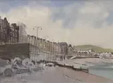 Aberystwyth, Morning Light by Gerry Ball, watercolour, sold Dec 2025