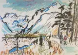 Nant Ffrancon in Winter by Ishbel McWhirter, print, sold Dec 2025