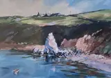 White Lady Bay by Gerry Ball, print, offered Dec 2025
