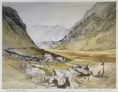 Nant Ffrancon Pass by Malcolm Edwards, print, sold Dec 2025