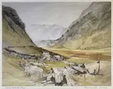 Nant Ffrancon Pass by Malcolm Edwards, print, sold Dec 2025