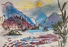 Ullswater by Ishbel McWhirter, print, sold Dec 2025